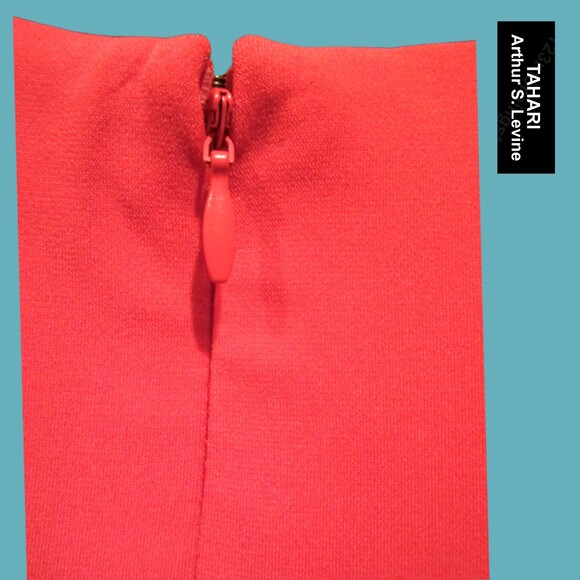 TAHARI ASL NEW Cottagecore THERESA Ruche Double Ring Tie Bell Sleeve Dress 12 - Picture 9 of 12